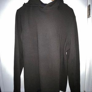 MENS SIZE L LS LULULEMON BLACK SHIFT STITCH HOODIE